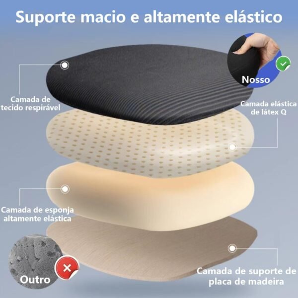 Cadeira de Escritório Ergonômica com Encosto Ajustável, Apoio de Cabeça, Suporte Lombar, Assento Confortável, Ideal para Home Office, Design Moderno e Durável (Rosa) - Imagem 4