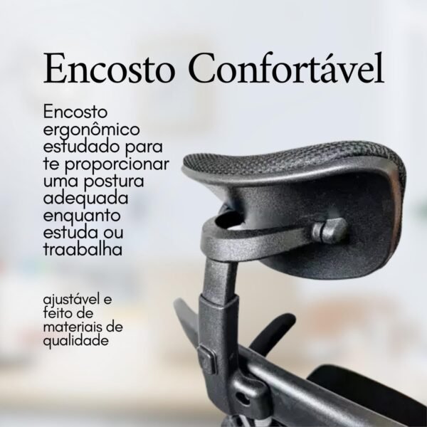 Cadeira de Escritório Ergonomica Vmstark Cadeira Home Office Com Encosto Confortável Reclinável - Imagem 3