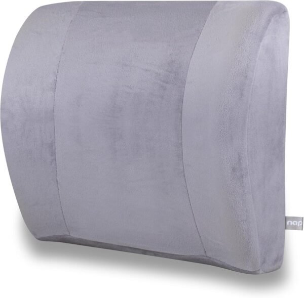 Almofada Nasa de apoio lombar para cadeira grande Plush Cinza - Nap - Imagem 3