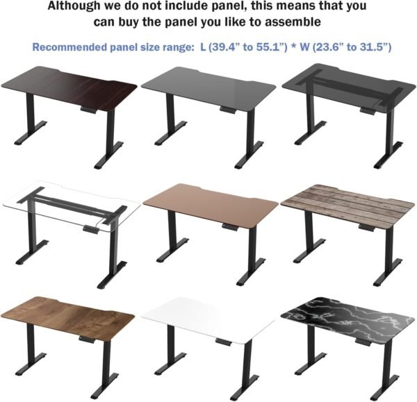 Mesa Eletrica Ajustavel, Estrutura de Mesa Elétrica em pé Mesa Gamer,Bivolt Estrutura de para Sentar e Levantar Até 1,2M - Imagem 4