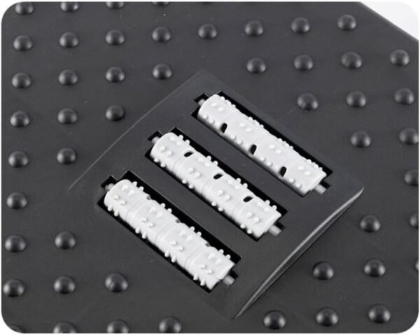 Apoio para Pés Embaixo Da Mesa Com Rodas De Massagem Apoio Ergonômico para os Pés Preto - Imagem 4