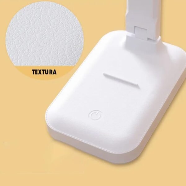 Luminária de Mesa Recarregável Led Touch Led 3 Níveis de Iluminação Ajustável Ideal para Trabalho, Leitura e Estudo – Loja Roccamare. - Imagem 3