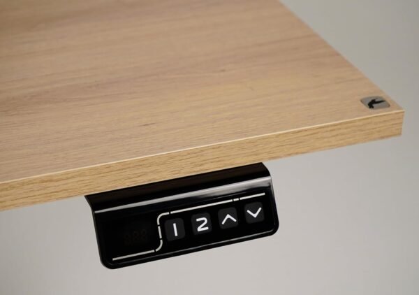 Mesa com Regulagem de Altura Elétrica - Active Desk (Carvalho com base Branca, 150x60cm) - Imagem 3