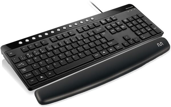Apoio de Pulso p/Teclado em Gel Preto Multi - AC033 - Imagem 2