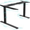 Estrutura de Mesa de Pé Elétrica Com Pernas Ajustáveis em Altura, Ergonômica, Base de Estação de Trabalho, 125Kg - Imagem 3