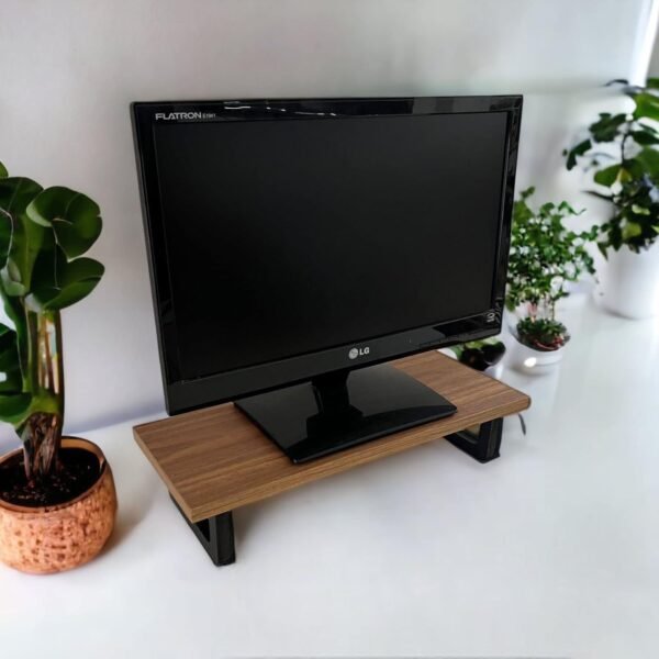 Mesa Stand Desk Suporte elevado para Monitor Freijó 45Cm - Imagem 2