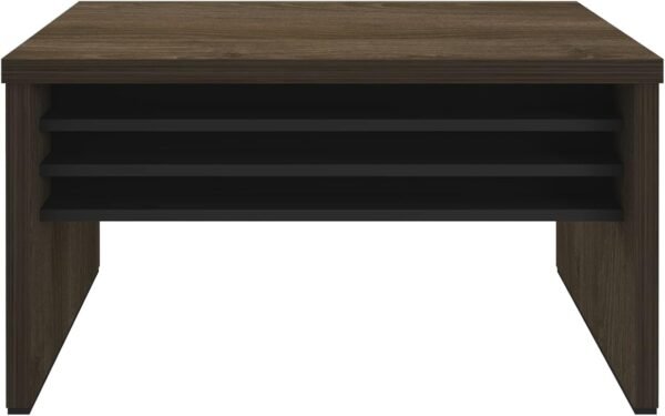 Mesa para Escritório 135cm Tamburato Elegante Executiva Artany Charuto/preto - Imagem 9
