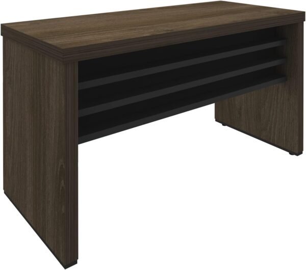 Mesa para Escritório 135cm Tamburato Elegante Executiva Artany Charuto/preto - Imagem 10