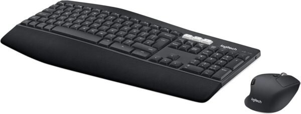 Combo Teclado e Mouse sem fio Logitech MK850 com Teclado com Apoio para as Mãos, Mouse Destro, Conexão USB Unifying ou Bluetooth com Easy-Switch para até 3 dispositivos e Pilha Inclusa - Imagem 4