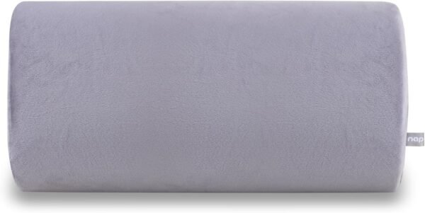 Almofada Nasa de apoio lombar para cadeira Meia lua Grande Plush Cinza - Nap - Imagem 4