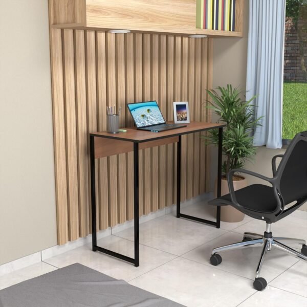 Escrivaninha Mesa Industrial Escritório Notebook Home Office - Imagem 3