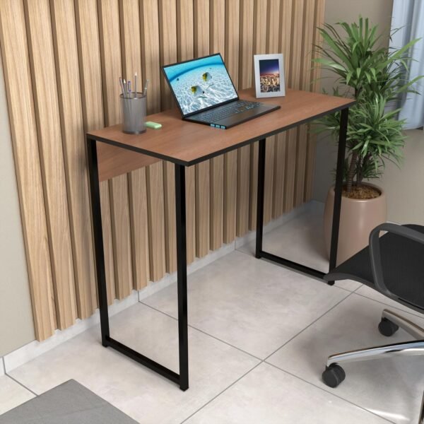 Escrivaninha Mesa Industrial Escritório Notebook Home Office - Imagem 4