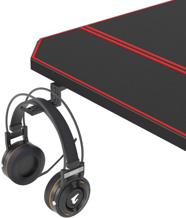 SogesPower Mesa de pé ajustável em altura elétrica, mesa de computador, mesa de escritório em casa, mesa preta (preta, 160 cm) - Imagem 4
