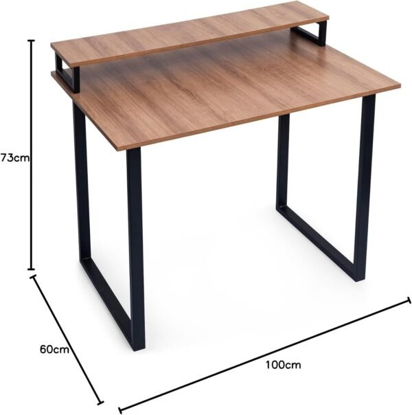 Mesa Home Office 73cm x 100cm x 60cm - Cor Mel - Imagem 3