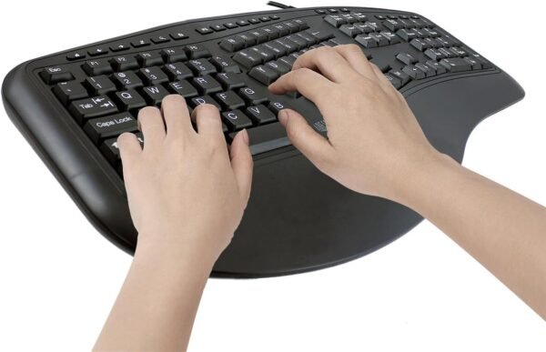Adesso AKB-150UB Este teclado oferece aos usuários dois dispositivos avançados de entrada com design ergonômico e - Imagem 4