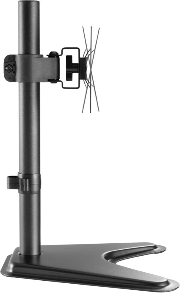 SUPORTE PARA MONITOR - ES-10 - EM AÇO PARA 1 MONITOR - ATÉ 27" - FIXO - COM BASE TRIANGULAR - PRETO - EVOLUT - Imagem 3
