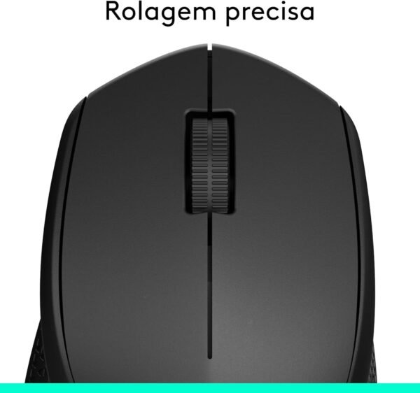 Mouse sem fio Logitech M280 com Conexão USB e Pilha Inclusa - Preto - Imagem 3