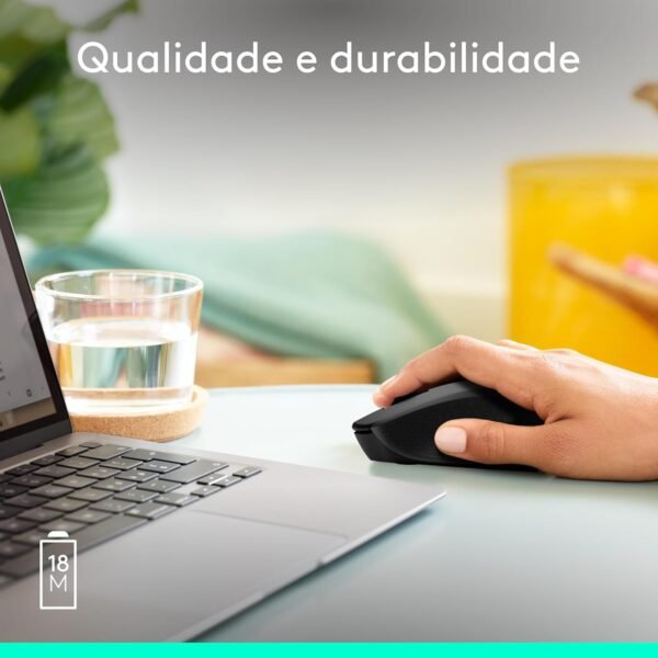 Mouse sem fio Logitech M280 com Conexão USB e Pilha Inclusa - Preto - Imagem 5
