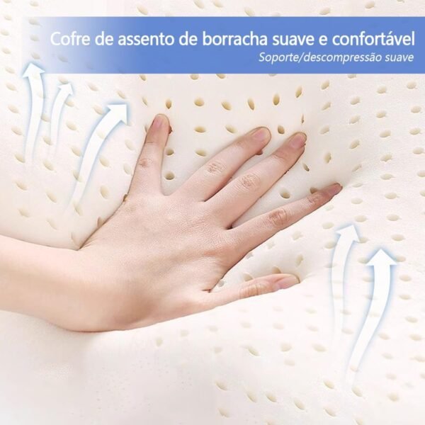 Cadeira de Escritório Ergonômica com Apoio para Pés, Encosto Reclinável, Assento Confortável, Design Moderno, Ideal para Home Office, Escritório e Gamer (Preto e branco) - Imagem 6