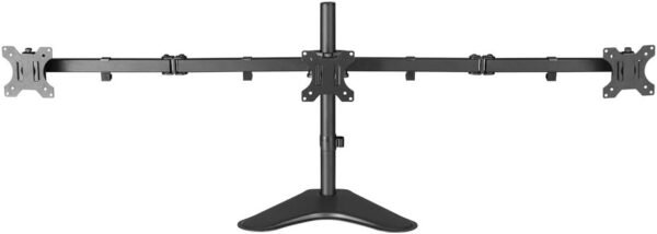 ELG T1236N - Suporte Ergonômico de Mesa Giratório para 3 Monitores de 13'' a 27'' com Capacidade de 7kg em Cada Tela - Imagem 5