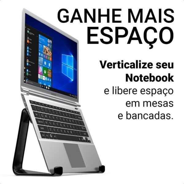 Suporte Universal Notebook Laptop Abertura De Tela 180º Alto - Imagem 2
