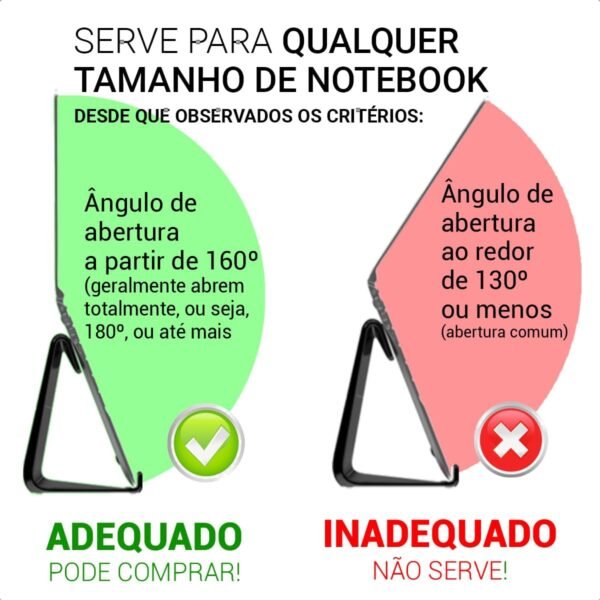Suporte Universal Notebook Laptop Abertura De Tela 180º Alto - Imagem 8