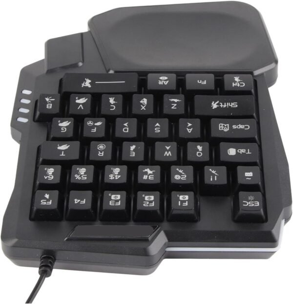 Uma Mão de 35 Teclas Teclado de Jogo Ergonômico - Imagem 2