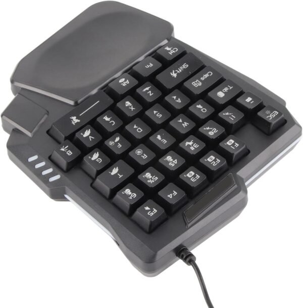 Uma Mão de 35 Teclas Teclado de Jogo Ergonômico - Imagem 4