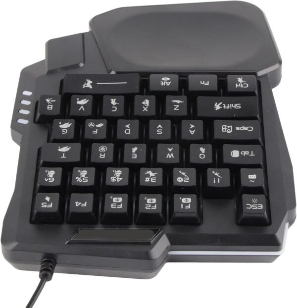 Uma Mão de 35 Teclas Teclado de Jogo Ergonômico - Imagem 5
