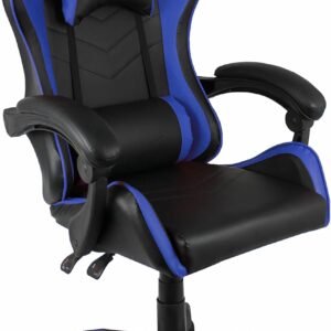 Cadeira Xtreme Gamers Cinesis Giratória Reclinável Altura Ajustável Preta e Azul