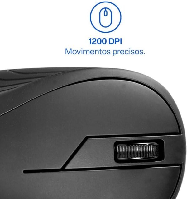 Mouse sem Fio MS350 Ergonômico e Compacto Com Conexão USB Multi - MO212 - Imagem 3