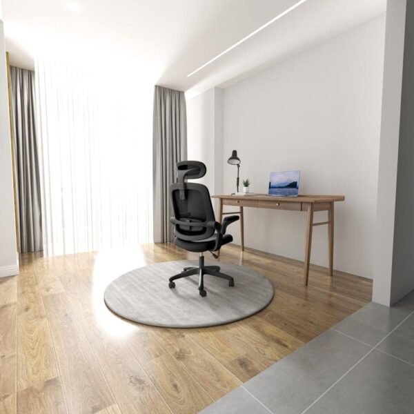 Cadeira de Escritorio Giratoria em Tela Mesh Preta Elements Astra - Imagem 2