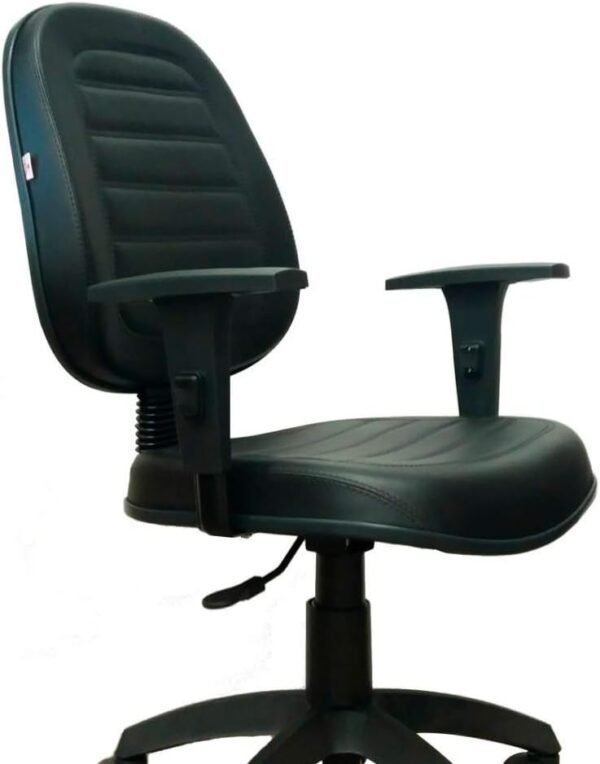 Cadeira Executiva Giratória Martiflex Internauta Premium INT1105PT25PTCOPT Couríssimo Preto - Imagem 3