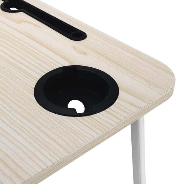 Mesa Dobrável para Notebook PREMIUM – Portátil, Leve e Resistente, Ideal para Cama e Sofá, com Pés Antiderrapantes – Perfeita para Home Office e Estudos (MARROM) NEXUS MARKET - Imagem 4
