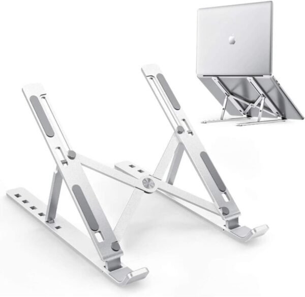 Suporte para Notebook Portátil em Metal Dobrável Ergonômico - Imagem 2