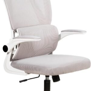 Cadeira De Escritório Ergonômica Giratória com Apoio de Braços 150kg 3D Plus (Branca)