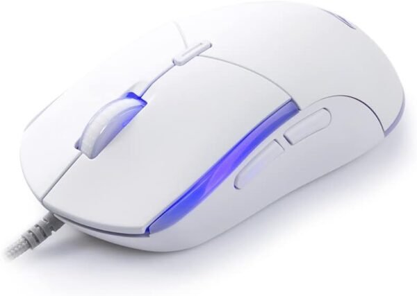 C3Tech Mouse MG-80WH Branco Gaming USB2.0 Gold com LED multicores DPI até 3200 Ergonômico - Imagem 3