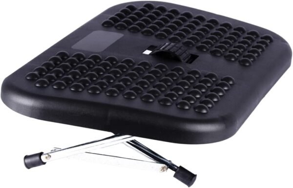 Apoio P/Pés Ergonômico C/Roldana Central Preto NR-17 - Imagem 2