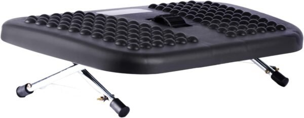 Apoio P/Pés Ergonômico C/Roldana Central Preto NR-17 - Imagem 3