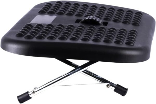 Apoio P/Pés Ergonômico C/Roldana Central Preto NR-17 - Imagem 4