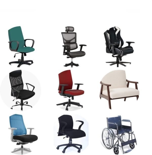 Apoio de Braço para Cadeira de Escritório Almofadas Ergonômicas Suporte Universal Preto - Imagem 3