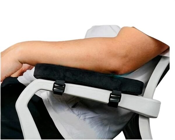 Apoio de Braço para Cadeira de Escritório Almofadas Ergonômicas Suporte Universal Preto - Imagem 8
