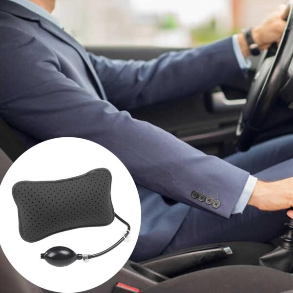 OhMill Almofada inflável para apoio lombar para apoio lombar, almofada de assento de carro, dor nas costas, almofada de assento de carro - Imagem 5