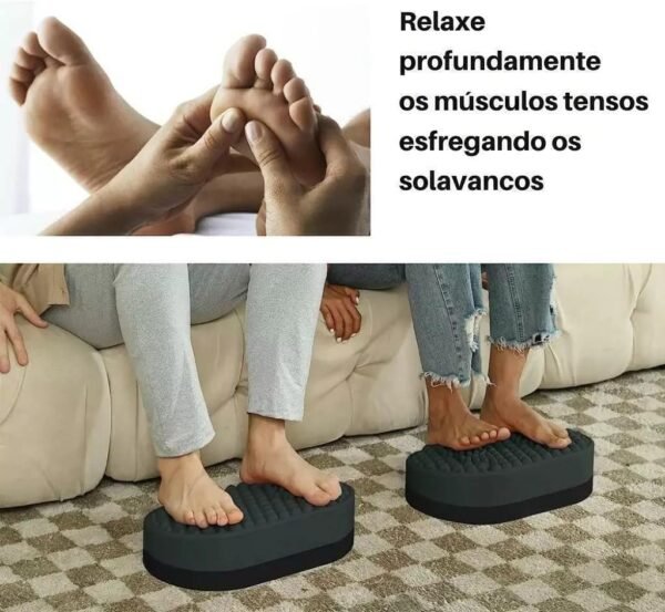 Apoio Ergonômico para os Pés, Descanso Ergonômico para os Pés, Suporte Ergonômico para Pés, Produto de Silicone e EVA. Suporta até 150 kg de pressão, Medidas 11,5 x 24,5 x 41 cm - Imagem 3