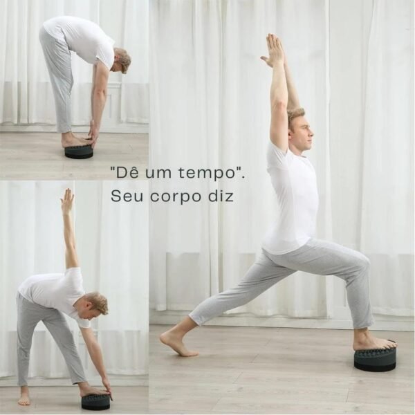 Apoio Ergonômico para os Pés, Descanso Ergonômico para os Pés, Suporte Ergonômico para Pés, Produto de Silicone e EVA. Suporta até 150 kg de pressão, Medidas 11,5 x 24,5 x 41 cm - Imagem 3