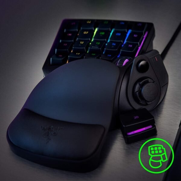 Teclado para jogos Tartarus v2: Teclas de membrana mecânica Razer | Iluminação Chroma RGB personalizável, Preto clássico - Imagem 3