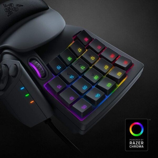 Teclado para jogos Tartarus v2: Teclas de membrana mecânica Razer | Iluminação Chroma RGB personalizável, Preto clássico - Imagem 4