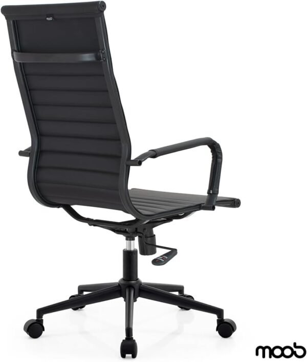 Cadeira de Escritório Moob Presidente com Regulagem de Altura e Base Giratória (Berlin All Black) - Imagem 7