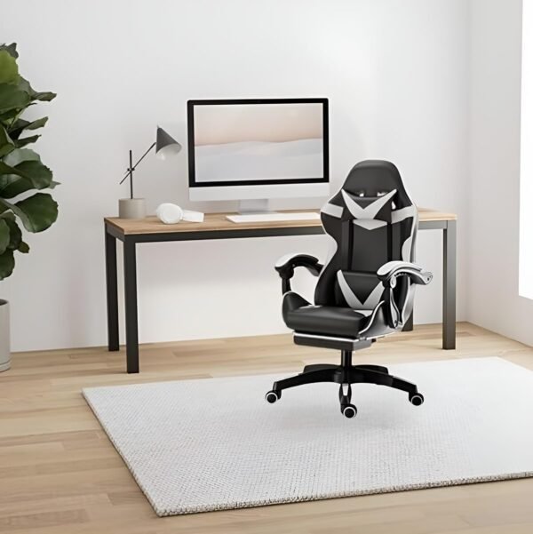 Cadeira Escritório Gamer Reclinável Ergonômica Profissional (Branco) - Imagem 2