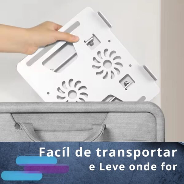 Suporte para Tablet e iPad Giratório 360° - Base de Metal em Alumínio Resistente Articulado Compatível com Suporte para Notebook de 10" a 17" - Base para Laptop, Apoio para Tela Rotativo - Imagem 3